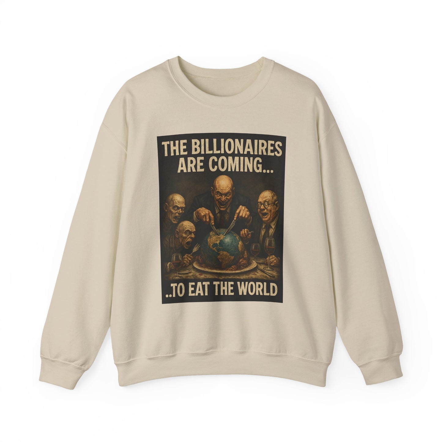 Unisex Crewneck Sweatshirt - The Billionaires are Coming: Ghoul Edition