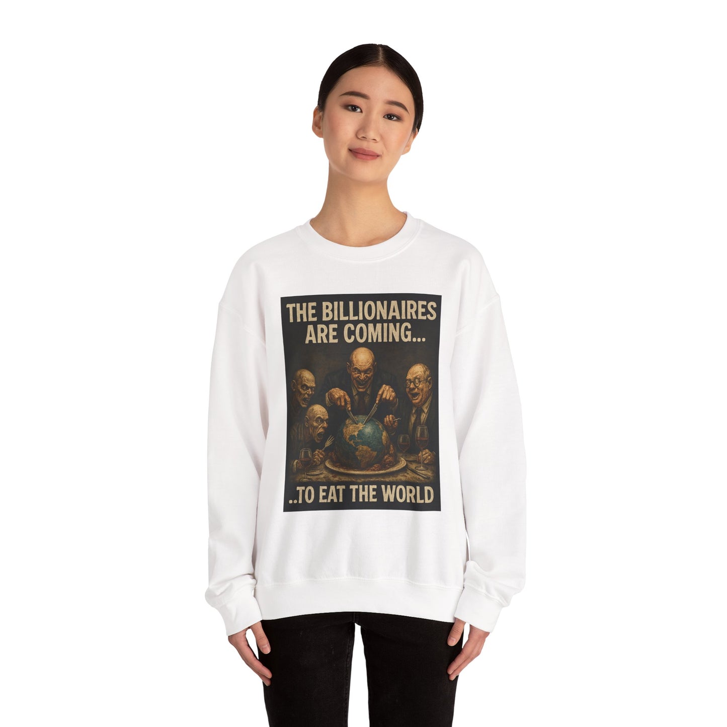 Unisex Crewneck Sweatshirt - The Billionaires are Coming: Ghoul Edition