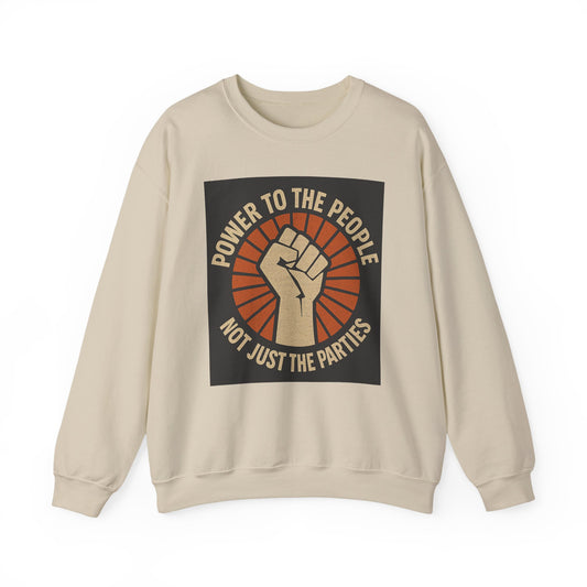 Unisex Crewneck Sweatshirt - 'Power to the People' Design  Activism Apparel, Gift for Protesters, Statement Clothing, Democracy sweatshirt