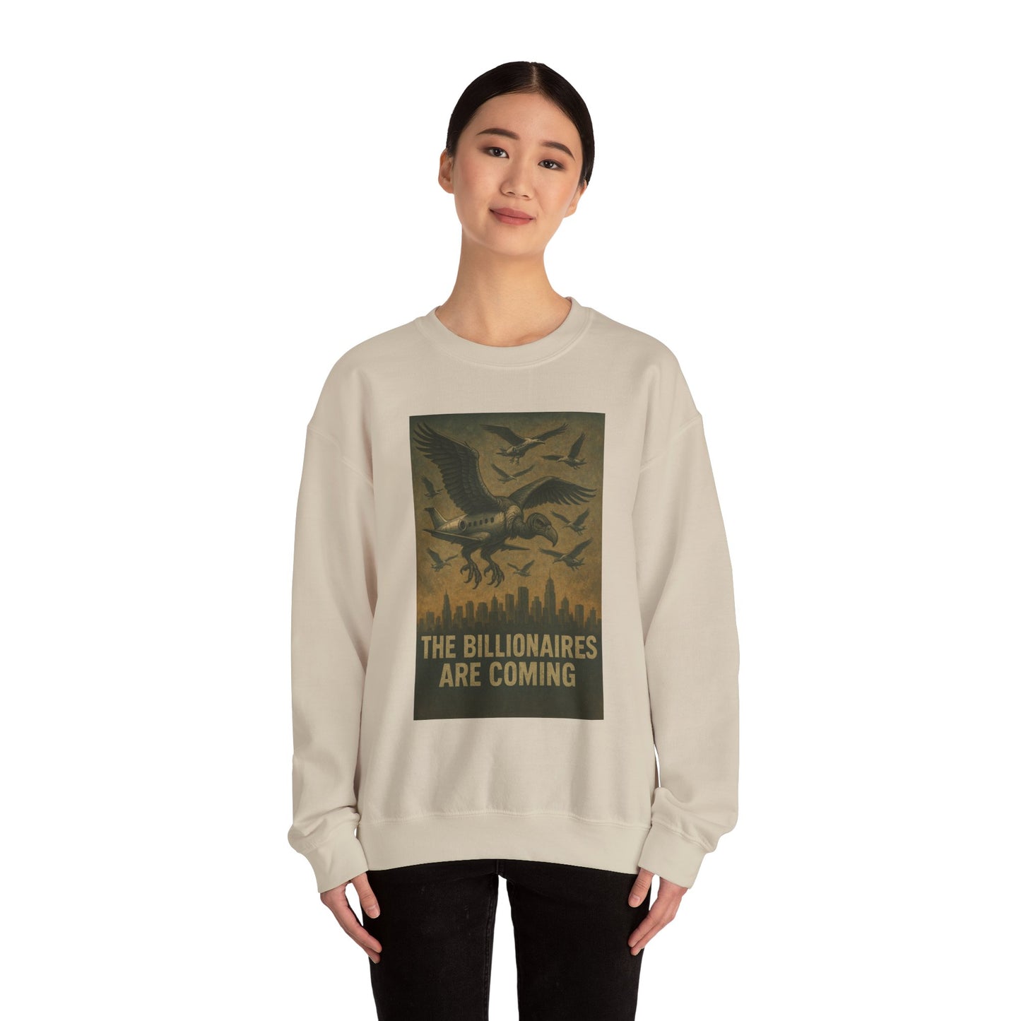 Unisex Crewneck Sweatshirt - The Billionaires are Coming: Vulture Edition