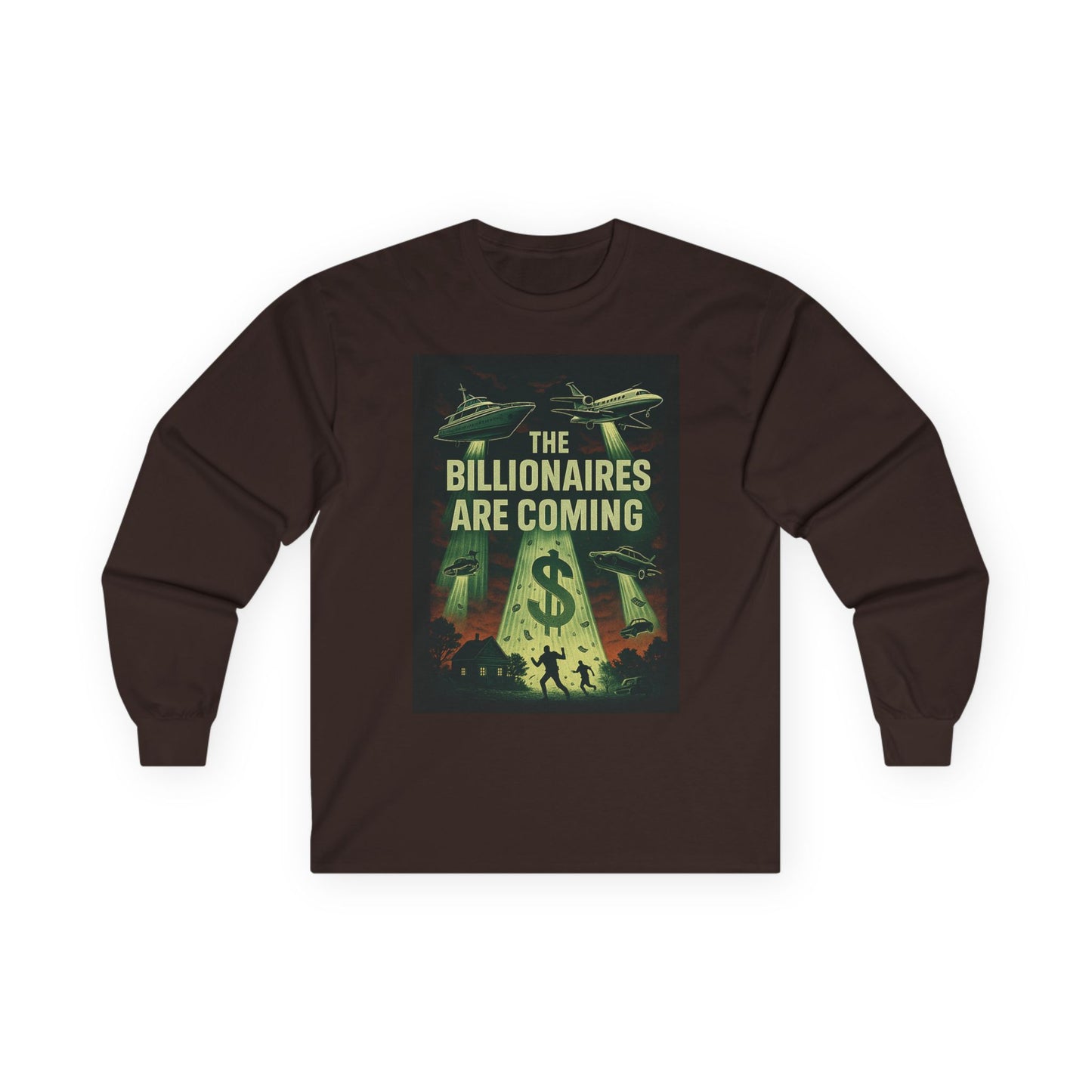Unisex Tee, Long Sleeve - The Billionaires are coming: UFO Edition