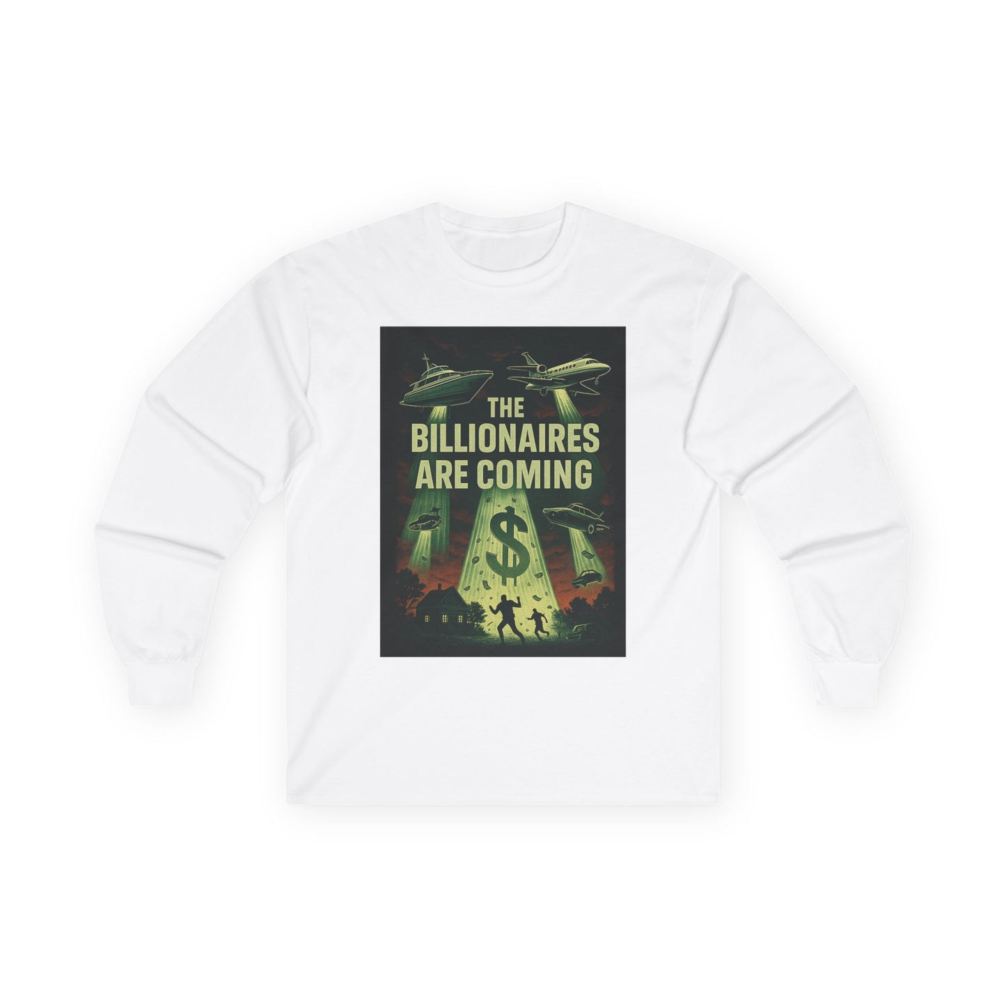 Unisex Tee, Long Sleeve - The Billionaires are coming: UFO Edition