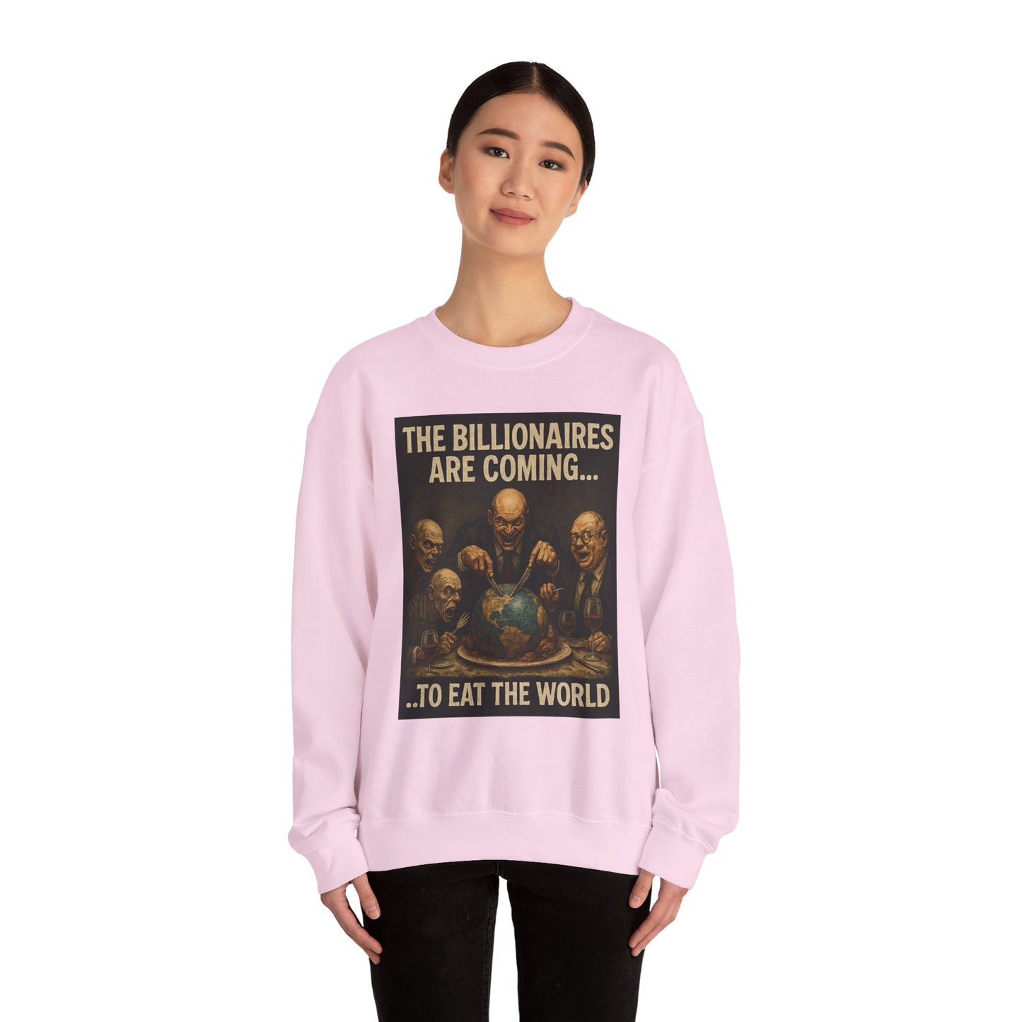 Unisex Crewneck Sweatshirt - The Billionaires are Coming: Ghoul Edition