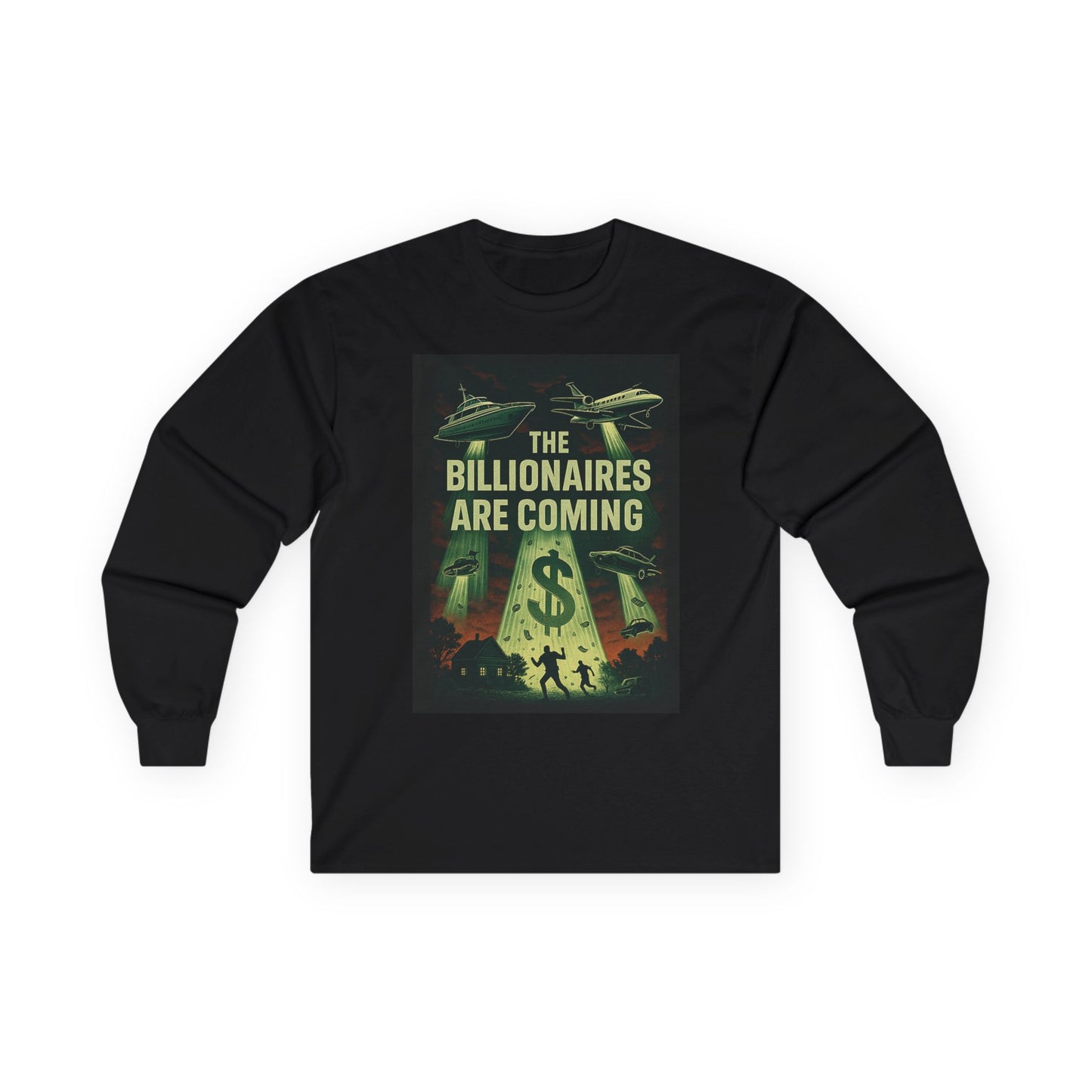 Unisex Tee, Long Sleeve - The Billionaires are coming: UFO Edition