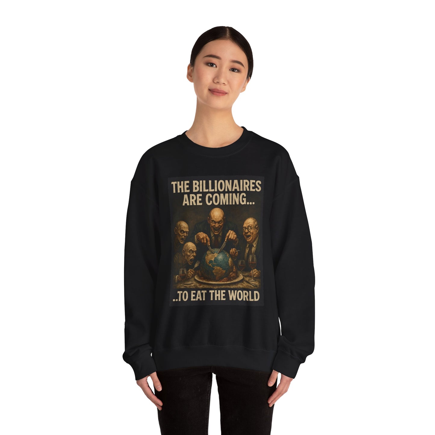 Unisex Crewneck Sweatshirt - The Billionaires are Coming: Ghoul Edition