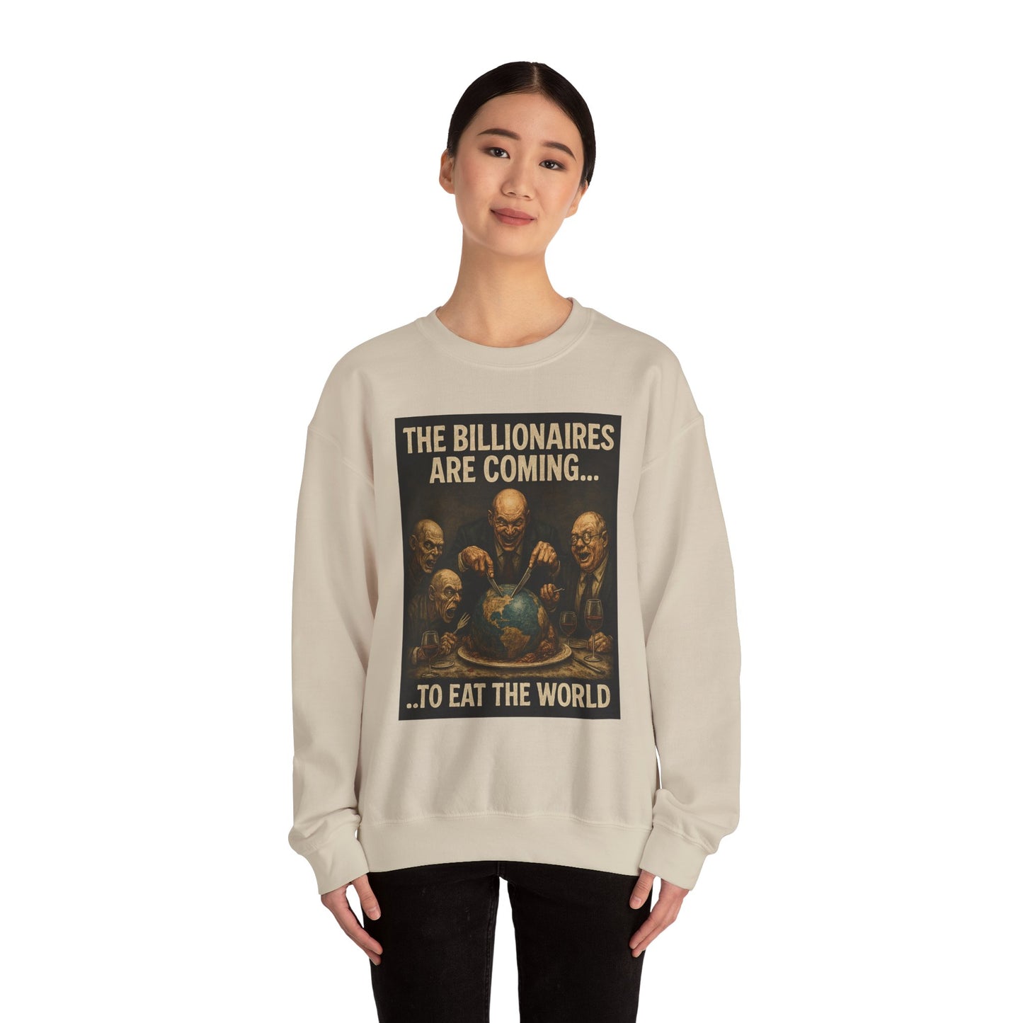 Unisex Crewneck Sweatshirt - The Billionaires are Coming: Ghoul Edition