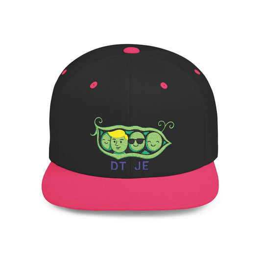 Cap - Peas in a Pod  Snapback Hat, Quirky, Fun Apparel, Gifts for Foodies, Summer Accessories, Unique Hat for Events, Everyday Style