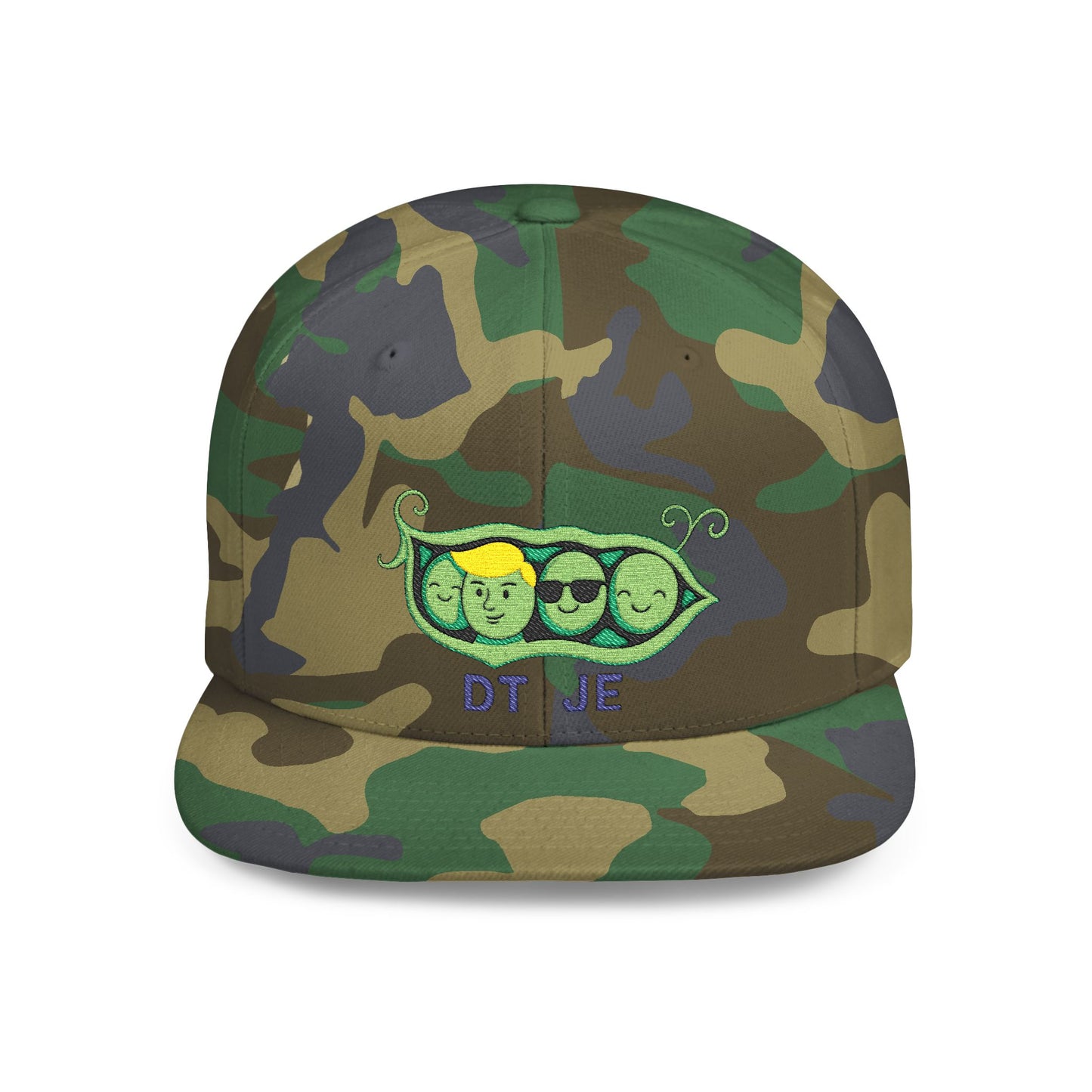 Cap - Peas in a Pod  Snapback Hat, Quirky, Fun Apparel, Gifts for Foodies, Summer Accessories, Unique Hat for Events, Everyday Style