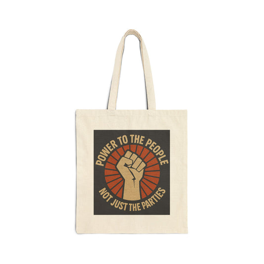 Tote Bag - Power To The People, Eco-Friendly Canvas Tote, Democracy Advocacy, Gift for Activists, Protest Bag, Reusable Grocery Bag