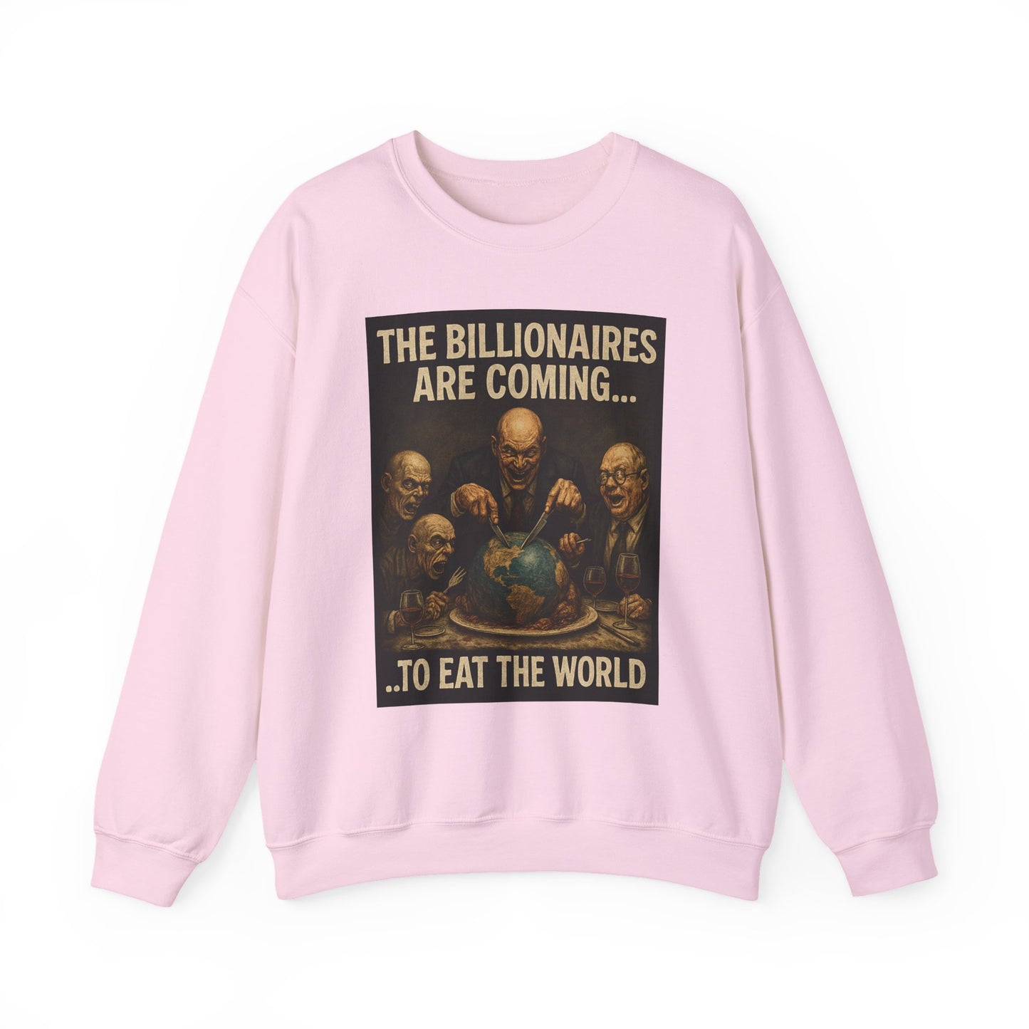 Unisex Crewneck Sweatshirt - The Billionaires are Coming: Ghoul Edition